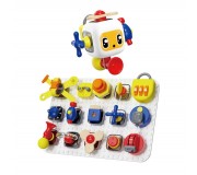 Tablica manipulacyjna z kostką i doczepianymi elementami TOPBRIGHT