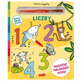 Kolorowanka wodna "Liczby. Wodne przygody" - Akademia mądrego dziecka