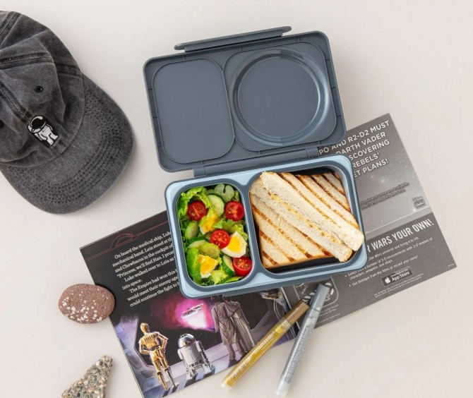 Pojemnik na lunch do szkoły Omie Box UP szary