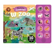 Książka "Słuchamy zwierząt! W zoo. 10 odgłosów" Wydawnictwo Aksjomat