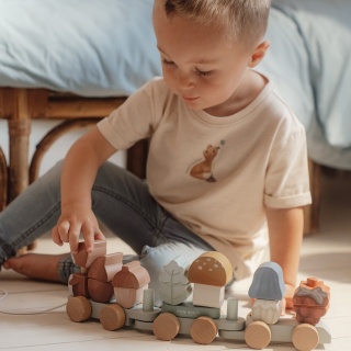 Pociąg - układanka Little Dutch - Wiewiórka Forest Friends