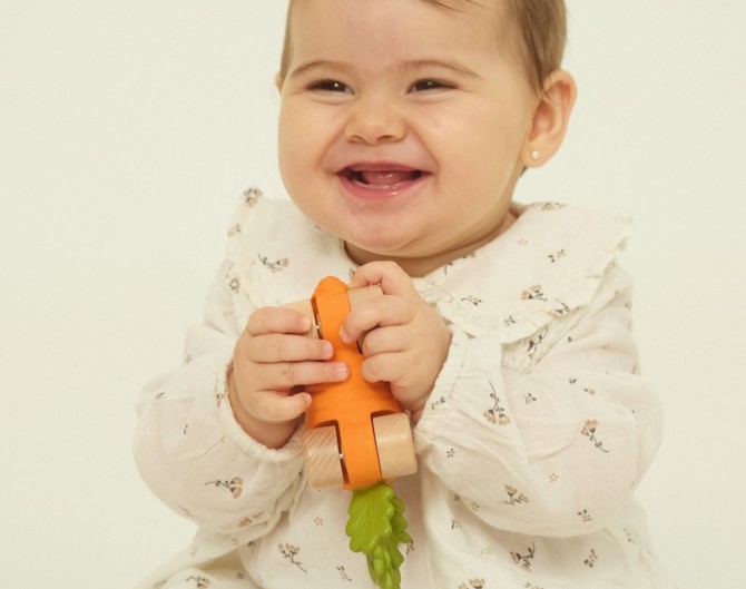 Gryzak i samochodzik 2w1 Oli&Carol - Marchewka Cathy