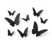 Dekoracja papierowa Party Deco - Ćmy czarne 6-12cm
