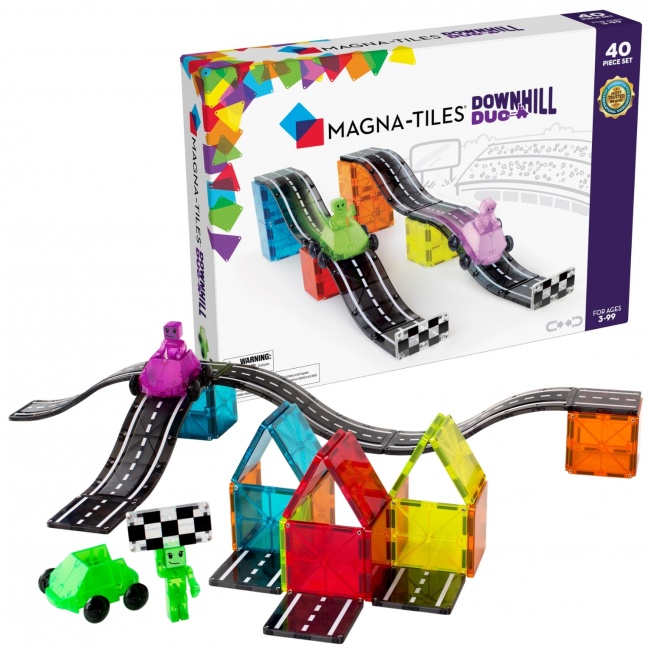 Klocki magnetyczne MAGNA-TILES - Downhill Duo 40 el.