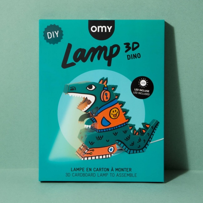 Zestaw kreatywny DIY lampa 3D OMY - Dinozaur
