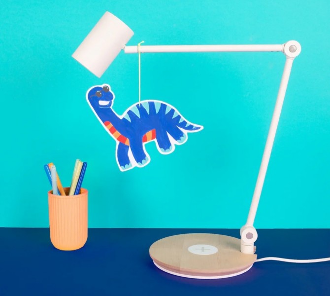 Zestaw 6 zawieszek do kolorowania farbą akrylową po numerach OMY Dino