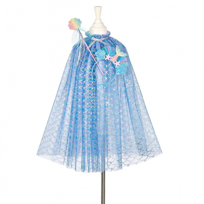 Przebranie Souza! - Peleryna z opaską do włosów i różdżką syrenka Marlya 3-4 lata