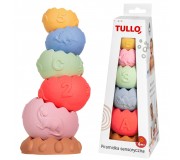 Edukacyjna piramidka sensoryczna Tullo 6 el.