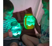 Słoik sensoryczny do napełnienia wodą Glo Pals - żółty