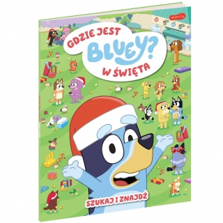 Książka "Gdzie jest w święta Bluey? Szukaj i znajdź" Wydawnictwo Harperkids