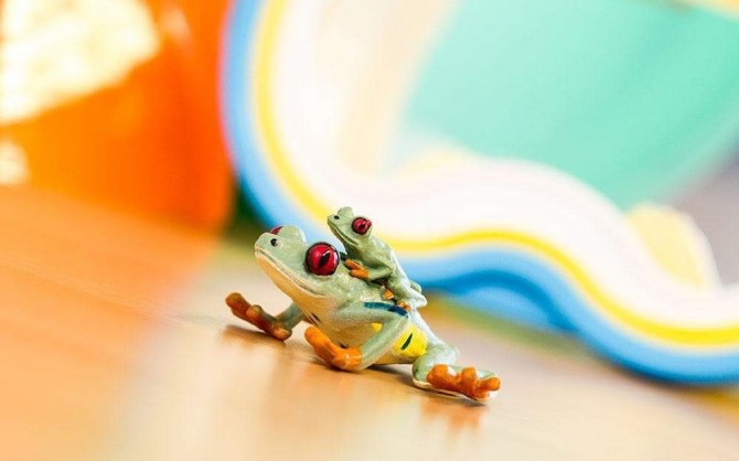 Żaba figurka dla dzieci Safari Ltd ręcznie malowana