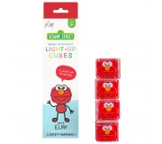 Kostki sensoryczne świecące w wodzie Elmo Ulica Sezamkowa Glo Pals - czerwone