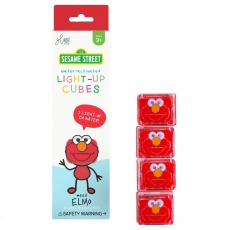 Kostki sensoryczne świecące w wodzie Elmo Ulica Sezamkowa Glo Pals - czerwone