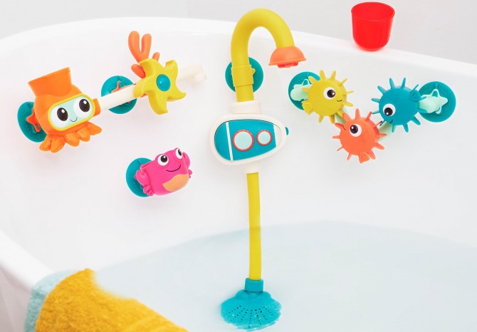 Zabawka kąpielowa z pompą wodną do zabawy w wannie na baterie B. Toys