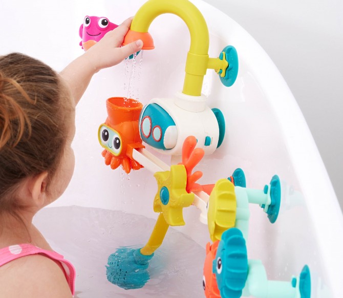 Zabawka kąpielowa z pompą wodną na przyssawki B. Toys