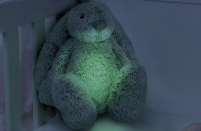 Szumiąca Lampka Zazu Królik Sage - 8 trybów 10 melodii czujnik płaczu