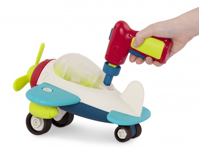 Zestaw konstrukcyjny samolot z wiertarką na baterie B. Toys