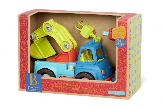 Ciężarówka do skręcania z wiertarką na baterie B. Toys dla dzieci 3 lata+
