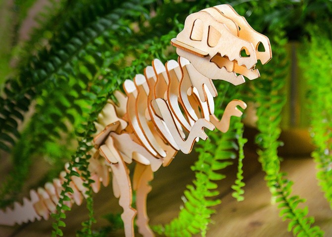 Model 3D do składania marki Little Story z dinozaurem t-rex