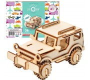 Drewniane Puzzle Model 3D Little Story - Jeep