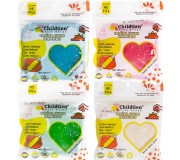 Naturalna ciastolina do zabawy Re-Fill ChildGen - Brokat 4 szt.