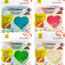 Naturalna ciastolina do zabawy Re-Fill ChildGen - Brokat 4 szt.