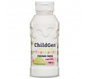 Łatwo zmywalna farba do malowania palcami 350 ml ChildGen - Biała