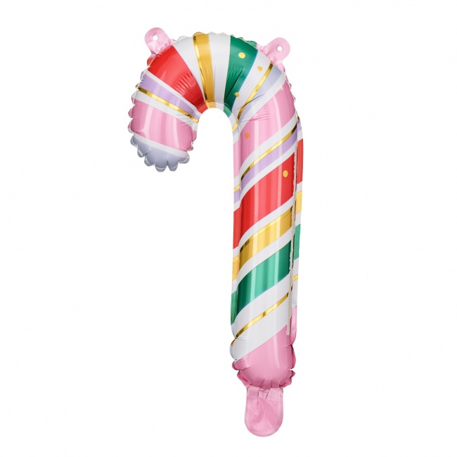 Balon foliowy 5 szt. Party Deco - Cukrowa Laska 18.5 x 35 cm