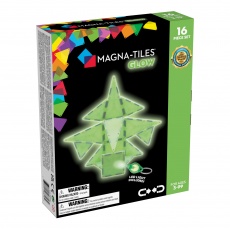 Klocki magnetyczne świecące w ciemności MAGNA-TILES - Glow 16 el.