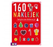 Książka "160 naklejek Świąteczne dekoracje" Wydawnictwo Zielona Sowa