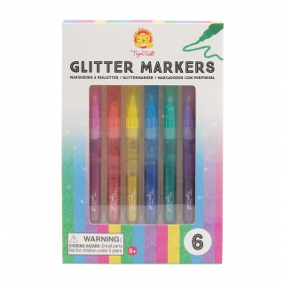 Brokatowe markery, flamastry Tiger Tribe