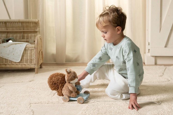 Wiewiórka z kółeczkami do ciągnięcia Little Dutch - Forest Friends