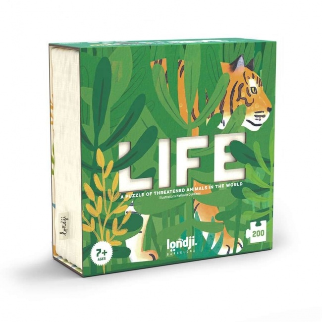 Puzzle Life Londji - Zagrożone gatunki zwierząt 200 el.