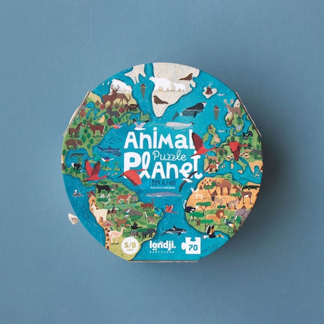 Puzzle z grą obserwacyjną Londji - Animal Planet 70 el.