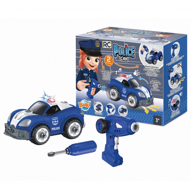 Zestaw do złożenia Buki - Wóz policyjny zdalnie sterowany