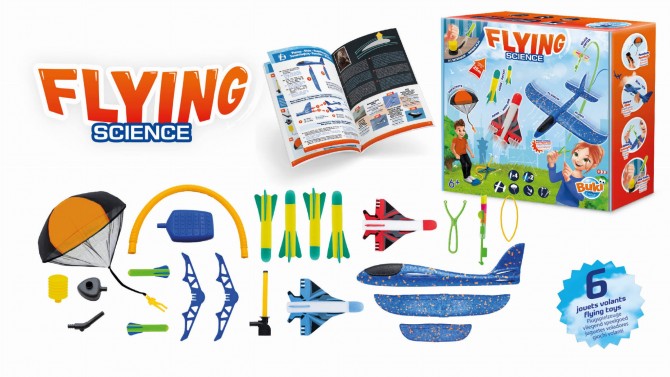 Zestaw latających zabawek Buki Flying Science z samolotami