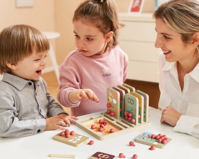 Zabawka edukacyjna do nauki liczenia TOPBRIGHT - Liczę owoce 3 lata+