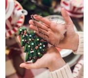 Wykrawacze do ciastek Merry Christmas Party Deco - srebrny