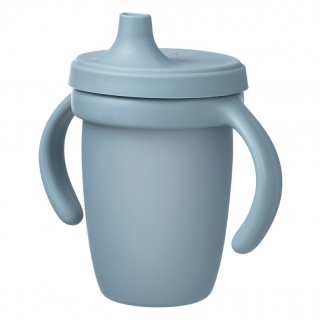 Silikonowy kubek z ustnikiem B.box - błękitny