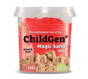 Piasek kinetyczny, 100% naturalny ChildGen - Czerwony 500g