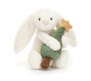 Pluszowy Wesoły Króliczek Jellycat - Z Choinką 18 cm