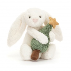 Pluszowy Wesoły Króliczek Jellycat - Z Choinką 18 cm
