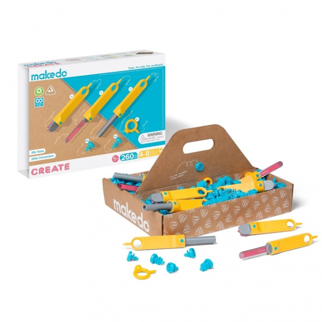 Zestaw narzędzi do konstruowania DIY Makedo - Create