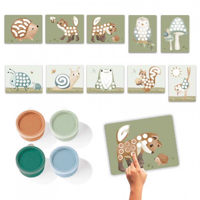 Zestaw do malowania palcami Little Dutch - Forest Friends