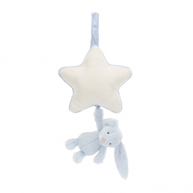 Pozytywka króliczek Jellycat z gwiazdką - Jasno Niebieska 30 cm