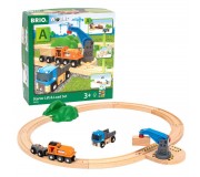 Kolejka zestaw startowy BRIO World - Z dźwigiem