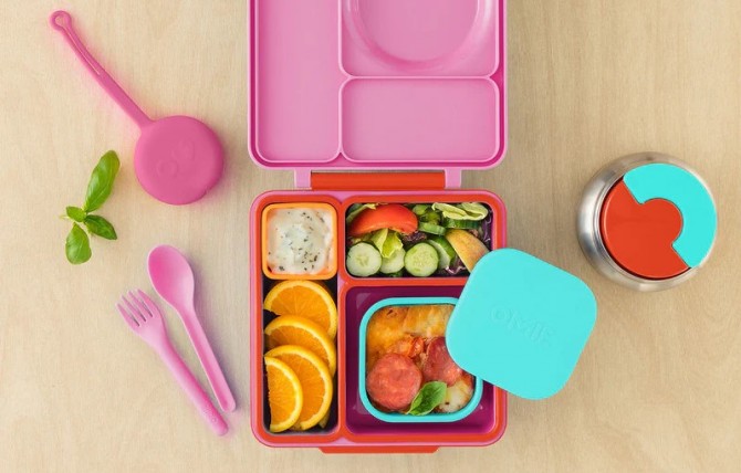 Pojemniki do lunchboxa na przekąski Omie Snack turkus