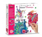 Zestaw artystyczny 3D z diamentami Crea Lign' - Zwierzęta baśniowe
