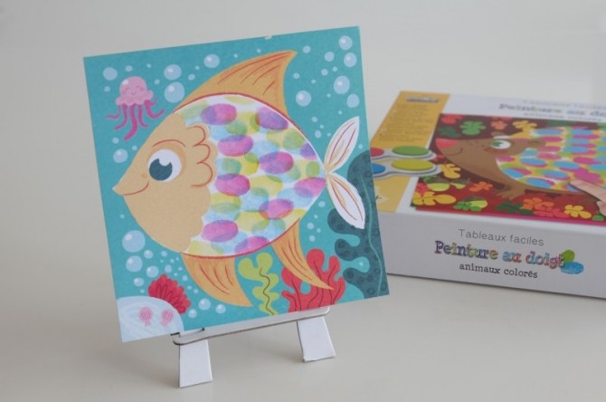 Zestawy kreatywne do malowania palcami na sztaludze Crea Lign' Rybka
