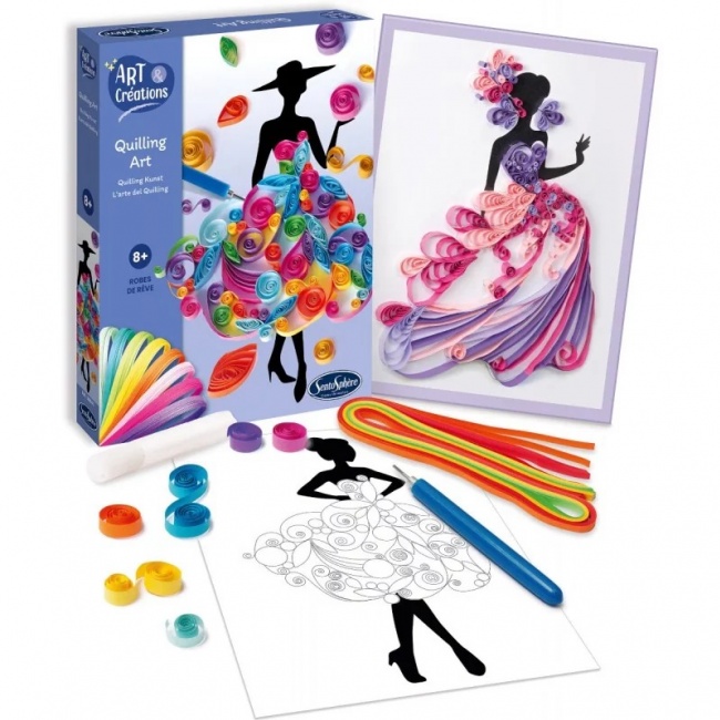 Zestaw artystyczny metoda quilling Sentosphere - Sukienki